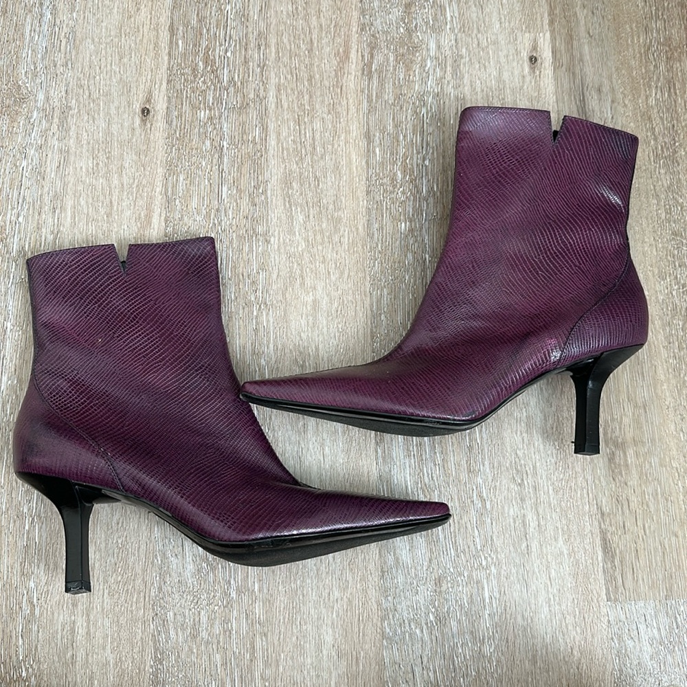 Gianni Bini Plum Heeled Boots